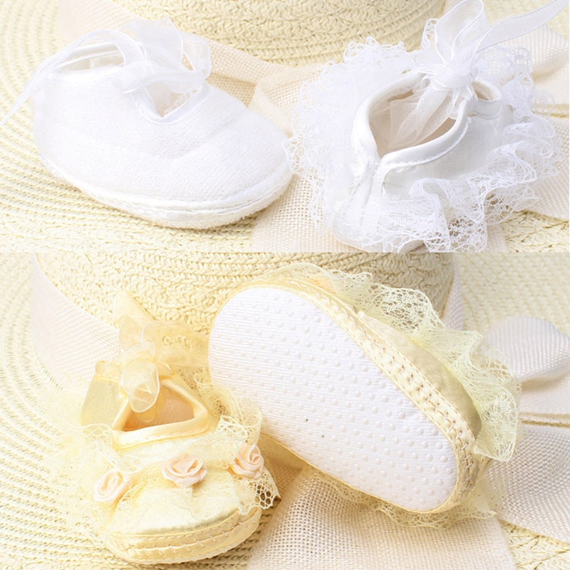 Summer Lace Bows Princess Baby Socks With Anti Slip Soles Newborn Infant Baby Girl Socks Flower Sock Shoes 6-12M Sokken