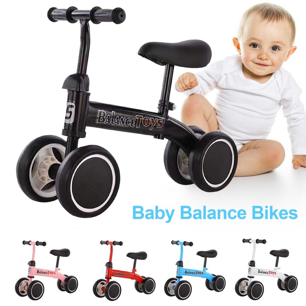 2-8 Jaar Oude Baby Balans Fiets Vier Wiel Geen Pedaal Schuiven Walker Antislip Wiel Baby Peuter bike Beste Cadeau Voor Kinderen