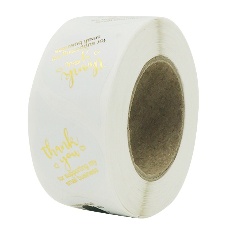 500pcs Thank You for supporting My Small Business Sticker Heart Seal Label R9JC: 7 / S