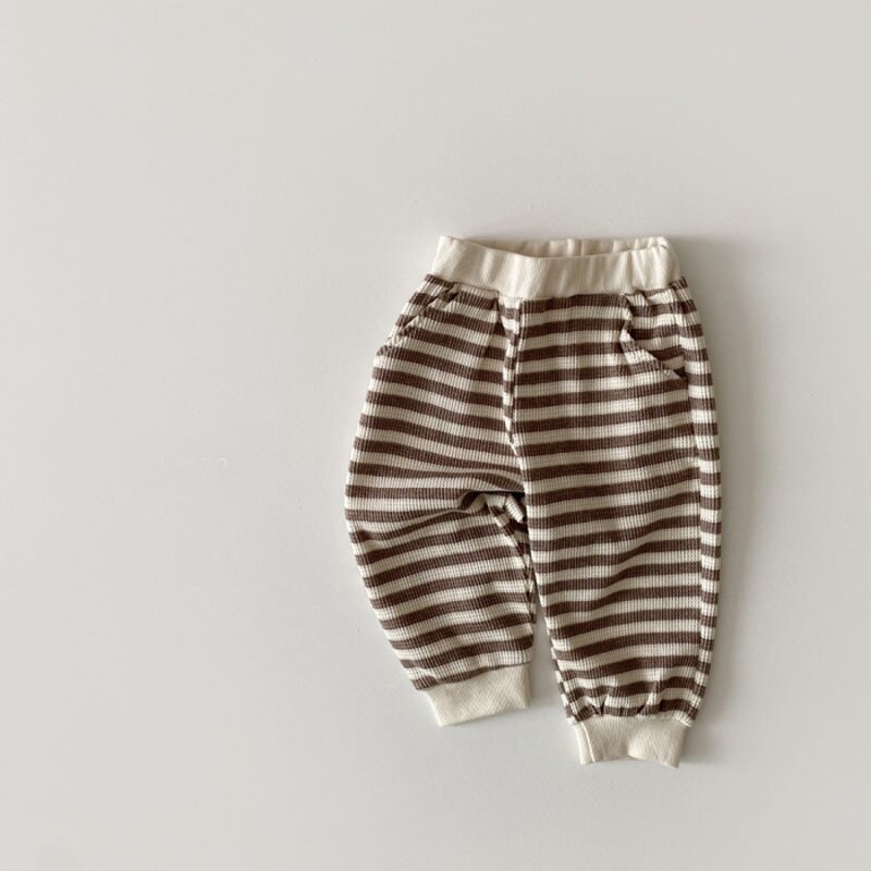 Baby Jongen Gestreepte Casual Broek Katoenen Baby Meisje Harembroek Comfortabele Peuter Pp Broek Herfst Kinderen Broek Kleding