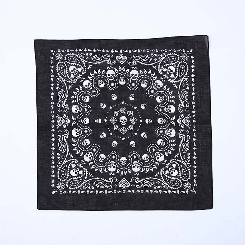 Cranio stampato multifunzione Paisley geometrico anca salto fascia per capelli bandane donna uomo fascia sciarpa quadrata fazzoletto da collo copricapo