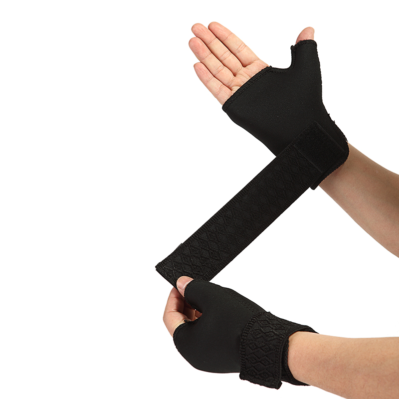 1 paire Sport soutien accolade gymnastique protecteur paume poignet pouce main enveloppement gant Sport sécurité protecteur pansement Fitness équipement: Default Title