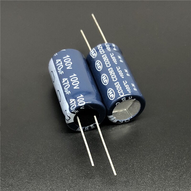 5Stck 470uF 100V JH CD263 Serie 16x31mm 100 V470uF Aluminium-elektrolytkondensator