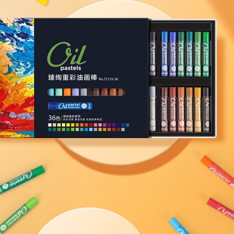 Drawing Crayons Set Colors For Paint Children School Art Stationery Supplies Kids Oil Pastel Wax Pencils
