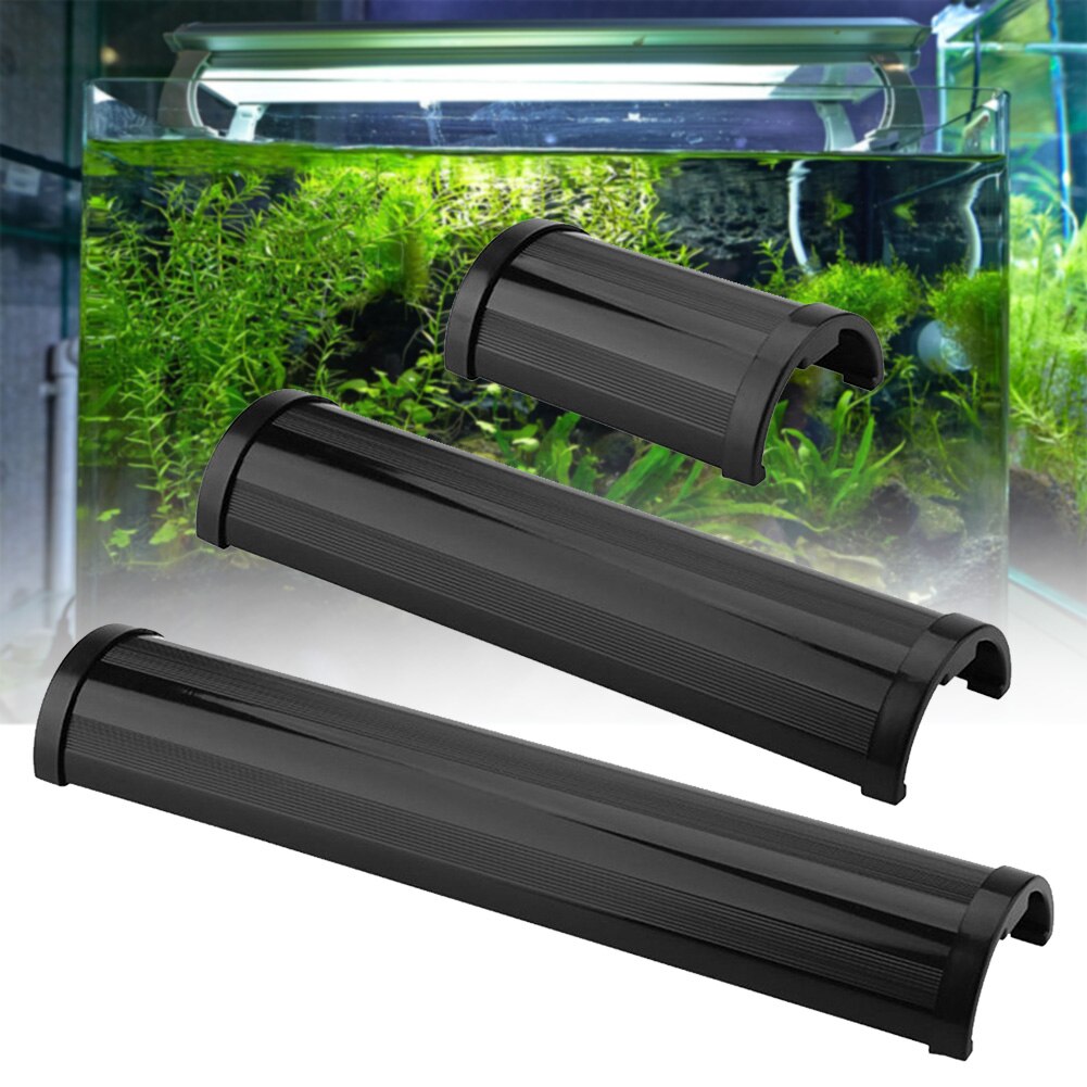 Light Barrier Solid Easy Install Aquarium Accessories Plastic Fish Pond Disinfection Equipment UV Lamp Hood Baffle Plate Black
