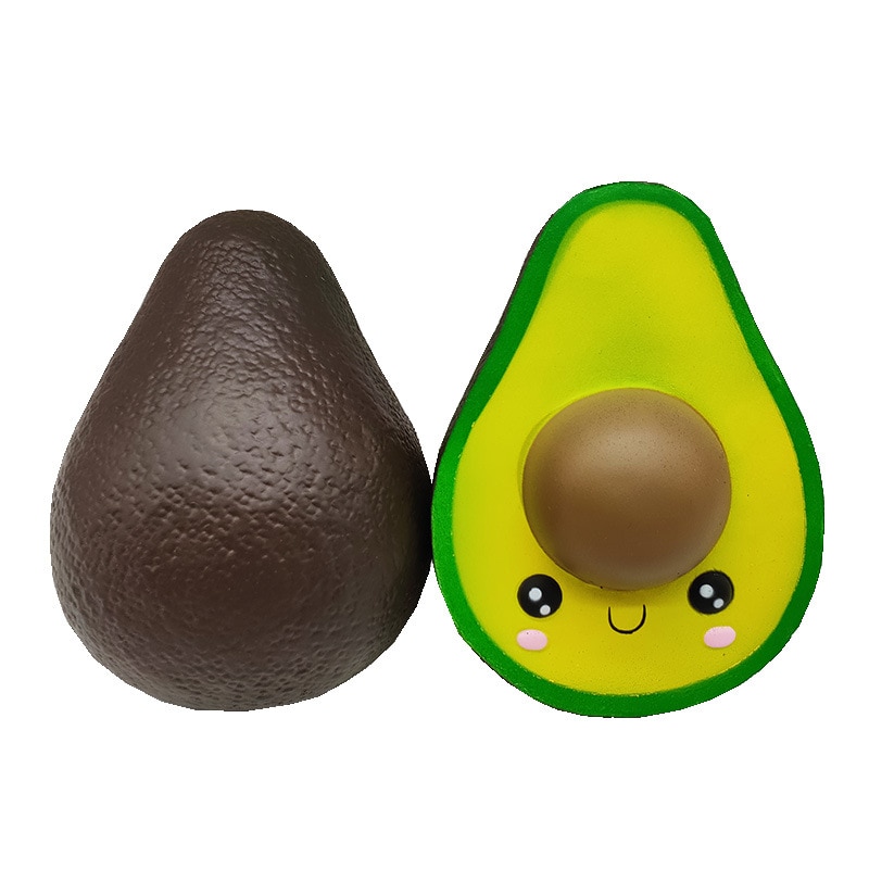 Jumbo Avocado Squishy Antistres Speelgoed Gesimuleerde Fruit Serie Trage Stijgende Stress Grappig Speelgoed Voor Volwassenen Baby Funnygift