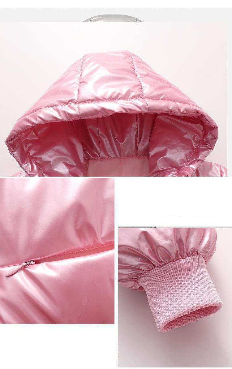 2022 Winter Heldere Donsjack Zachte Mode Peuter Jongen Meisjes Down Jas Middellange En Lange Jongens En Meisjes Bovenkleding voor 5-12y