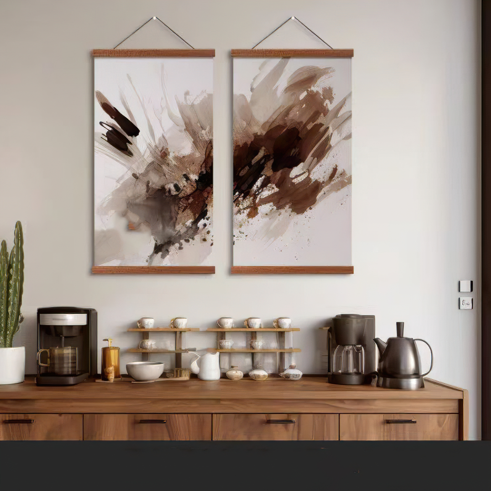 Magnetyczna ramka robić malowania z drewna sosnowego z drewna tekowego Ramka na zdjęcia robić malowania na płótnie Ramka na plakat Ramka na płótno Wieszak na płótno Nie obejmuje płótna