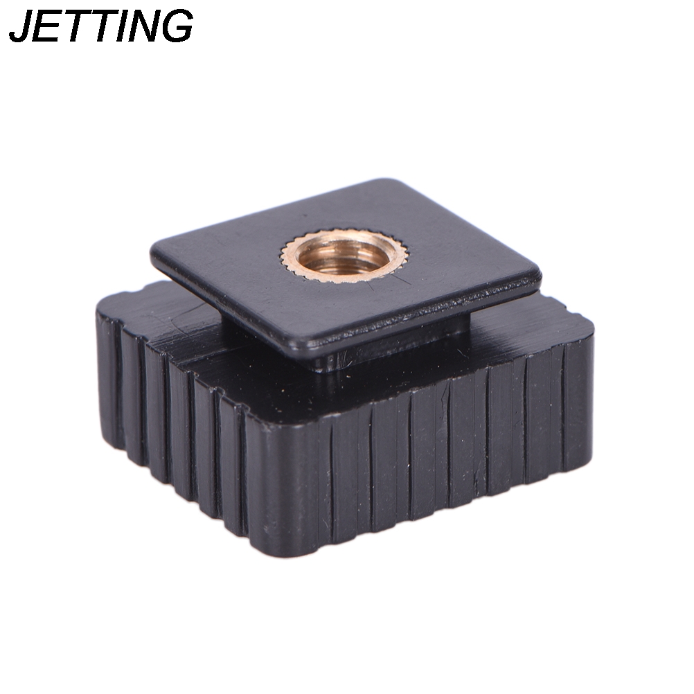 Jetting 1 pçs suporte de luz tripé câmera metal flash sapata quente montagem adaptador para 1/4 "rosca acessórios da câmera para estúdio