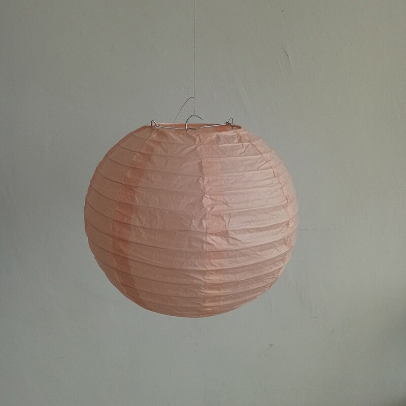 Lanterne chinoise en papier pêche de 6 à 12 pouces, lampions ronds de tailles assorties pour fête de mariage, décoration intérieure et extérieure suspendue, 20 pièces