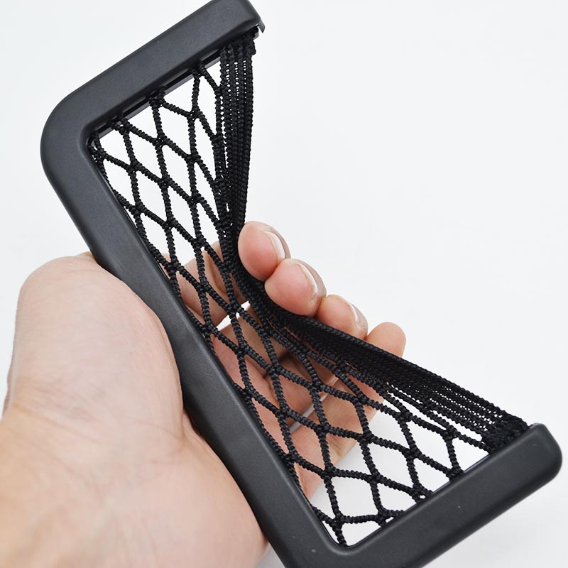 Small Medium Large Stick Glove Network Car Auto String Mesh Bag Storage Pouch For Mobile Phone Holder Cell Mount Air Vent Cradle