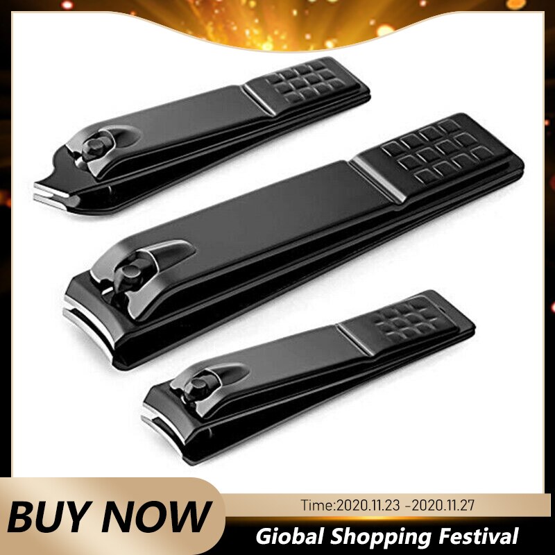 3style Nail Cutting Machine Black Stainless Steel Nail Clipper Nail Trimmer Toe Nail Clipper Nail Tool
