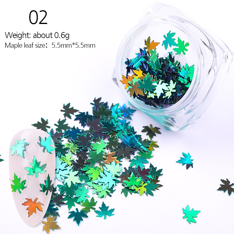 Holographiques ongles paillettes mélange étoile coeur rond flocons miroir irrégulière Paillette ultra-mince paillettes 3D Nail Art décoration: 8
