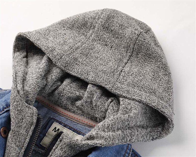 Giacca di jeans per ragazzi giacca da bambino classica con cappuccio Top caldo per 1-12 anni giacca da bambino per bambino cappotto di jeans Top abiti