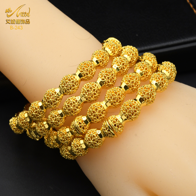 Dubai Armreifen Für Frauen Nahen Osten Gold Farbe Armreif Äthiopischen Saudi-arabischen Armbinde Hochzeit Braut Schmuck Afrikanische Geburtstag