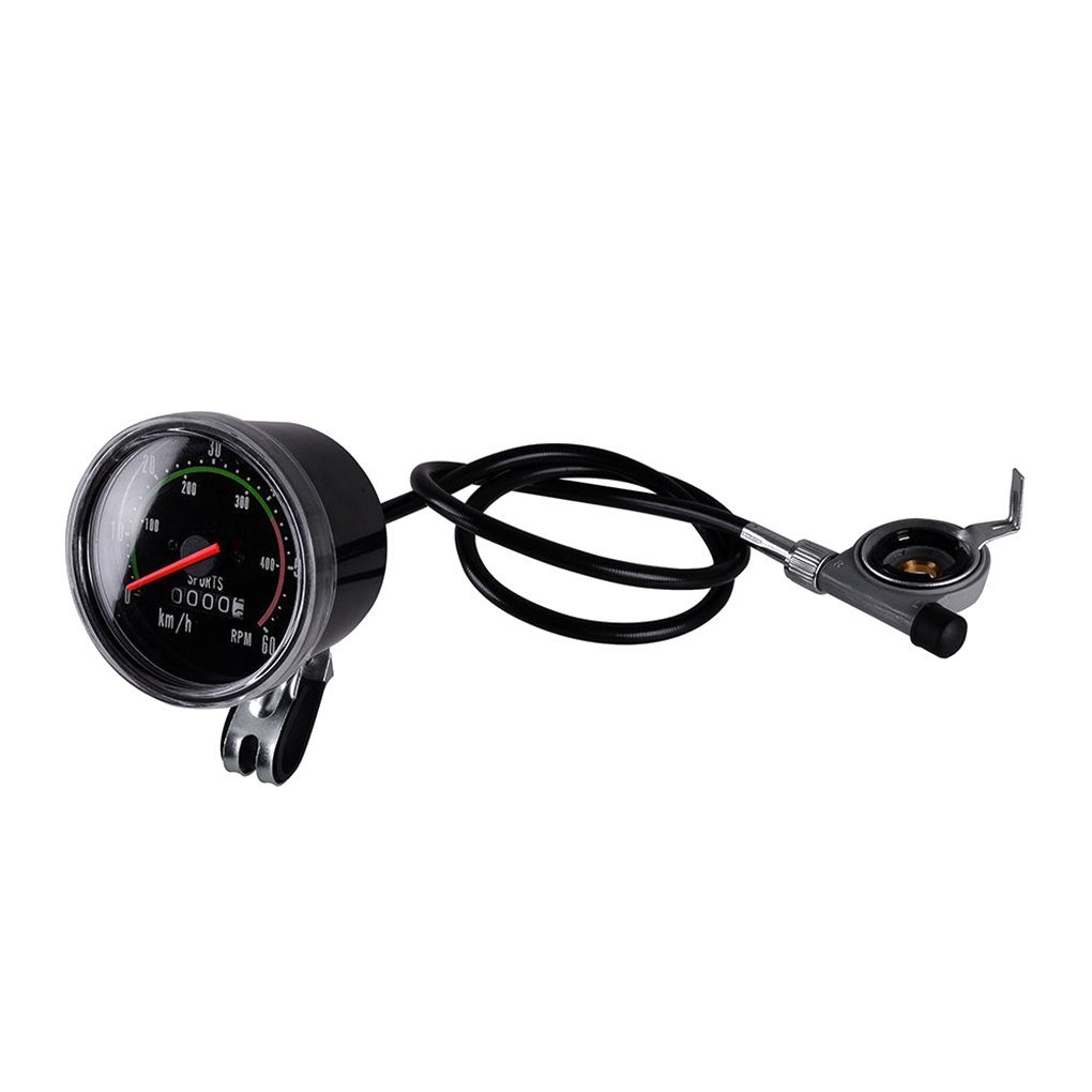 Wasserdichter Fahrrad-Tachometer, analoger mechanischer Kilometerzähler mit Hardware, Fahrrad-Stoppuhr für allgemeines 26/27,5/28/29 Zoll Fahrrad