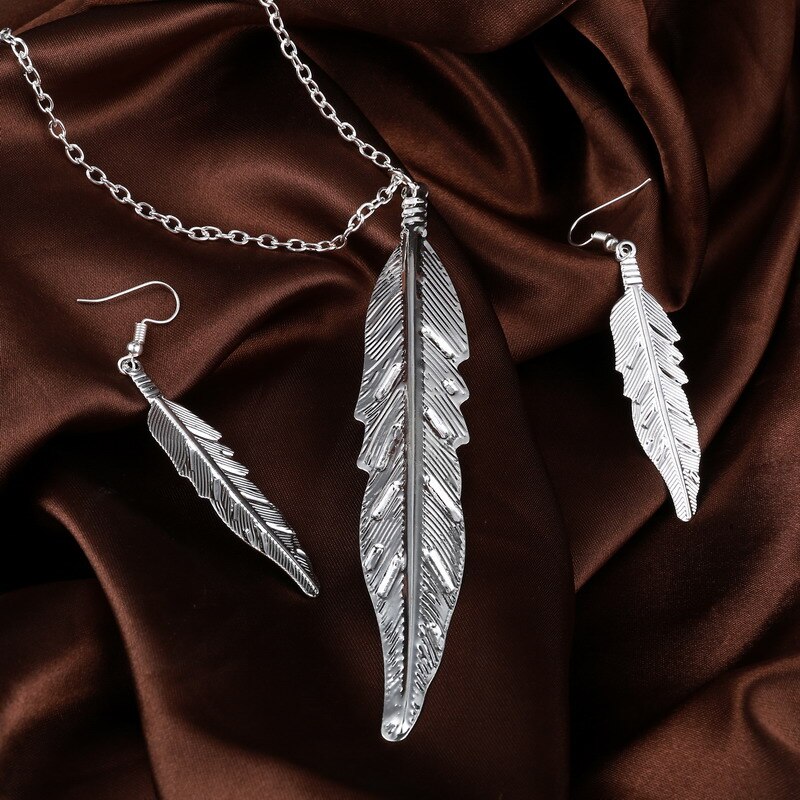 Item Verzilverd Laat Hanger Sieraden Set Voor Vrouwen