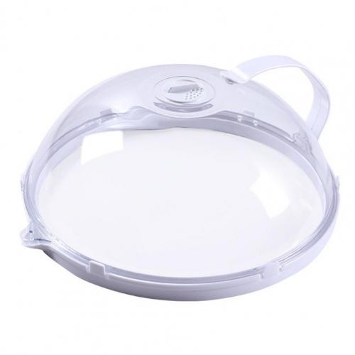 10 inch Microwave Splatter Cover Anti-Splatter Microwave Guard Lid Transparent Anti-Splatter Plastic Food Grade Plate Cover: Default Title
