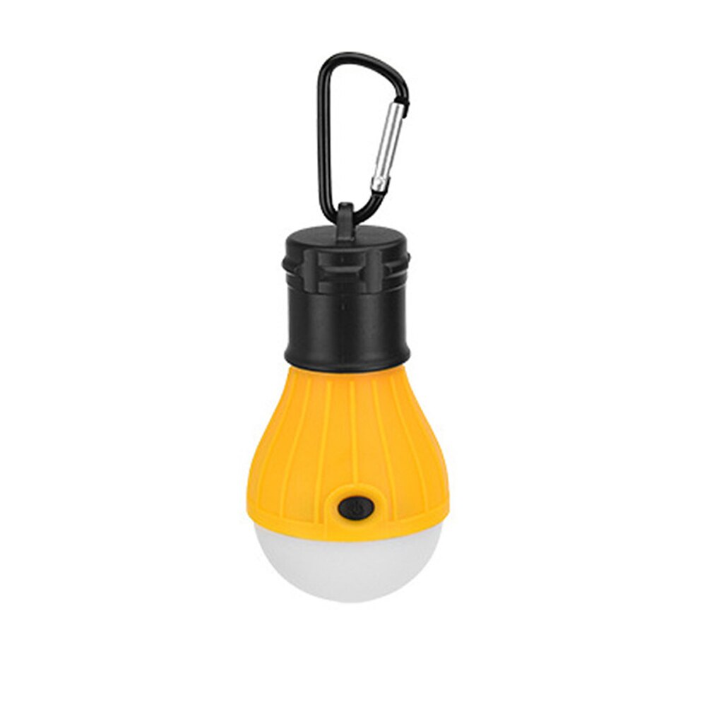 Mini bærbar telt lys led pære nødlampe vanntett hengende krok camping lommelykt @ls: 9w / Gul