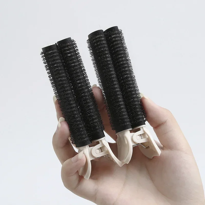 Heatless Hair Rollers Curlers Bangs Hair Root Volume Clip Fluffy Clips Portable Korean Hair Accessories for Women: Yellow