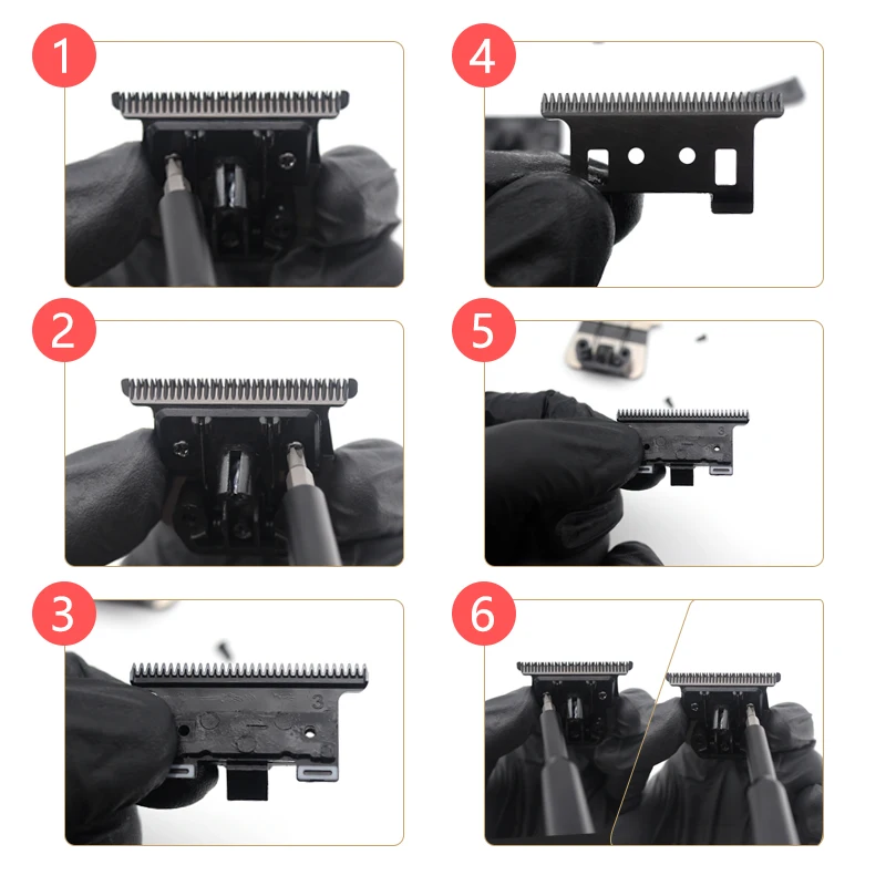 Original Replacement Movable Blade for Kemei KM-2299 Clipper Hair Trimmer Cutting Knife Head Parts Accessories