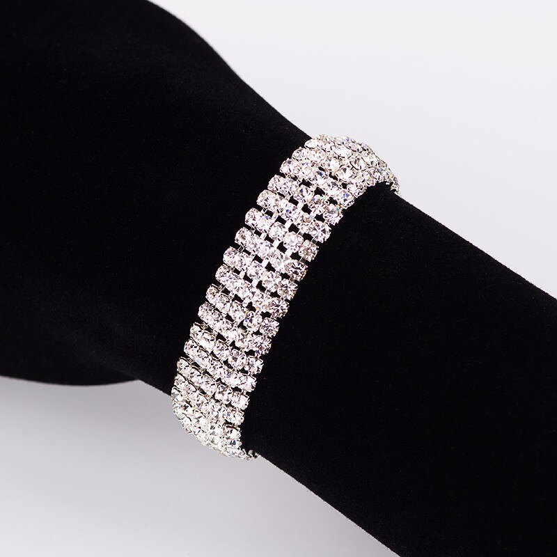 V-299 Rhinestone Ladies Brief Crystal Multi-Layer Tassel Bracelet Female Bohemia Price