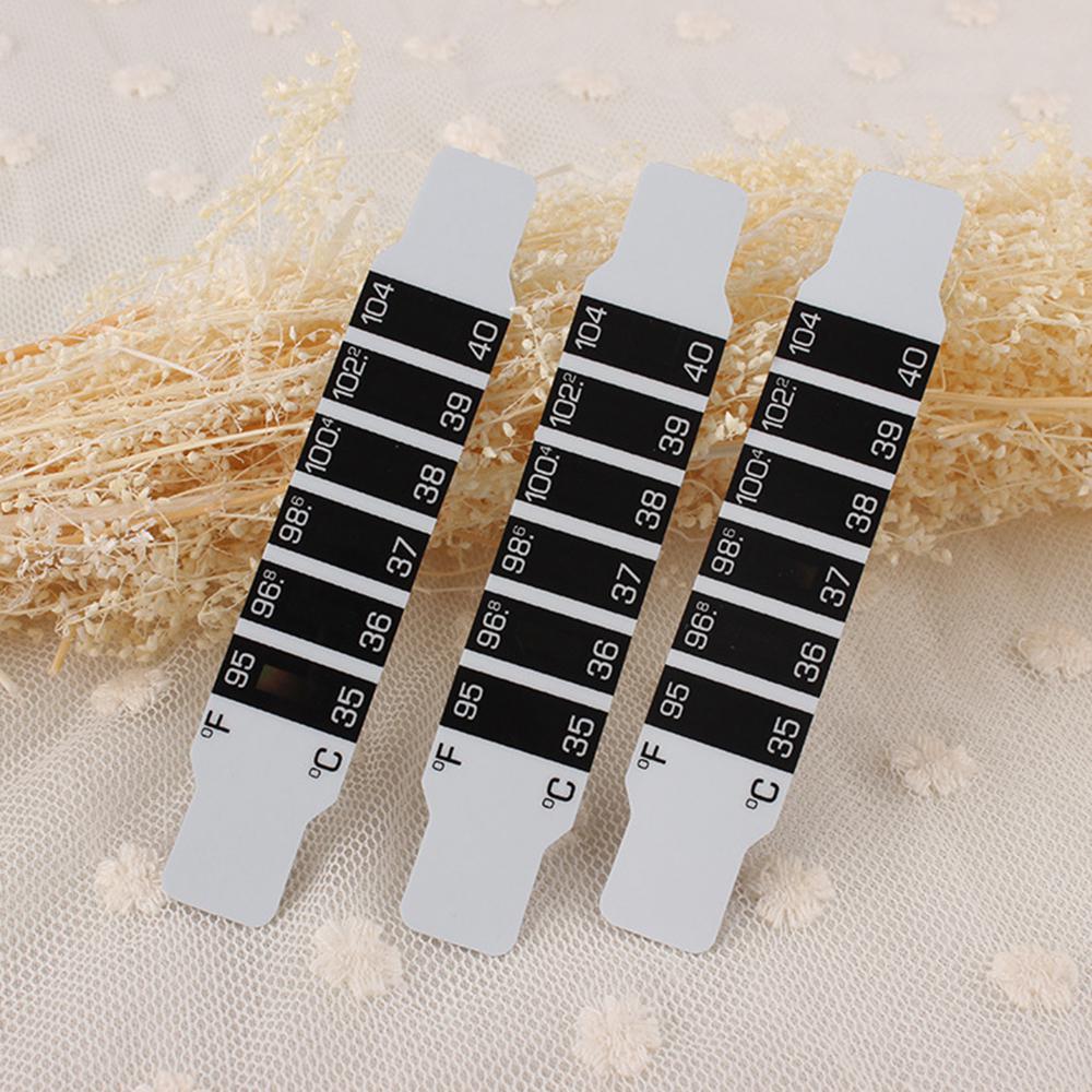 5/10PCS Baby Temperature Stickers Strip Sticky Forehead Head Strip LCD Thermometer The Color Of Liquid Changing Sticker Tools