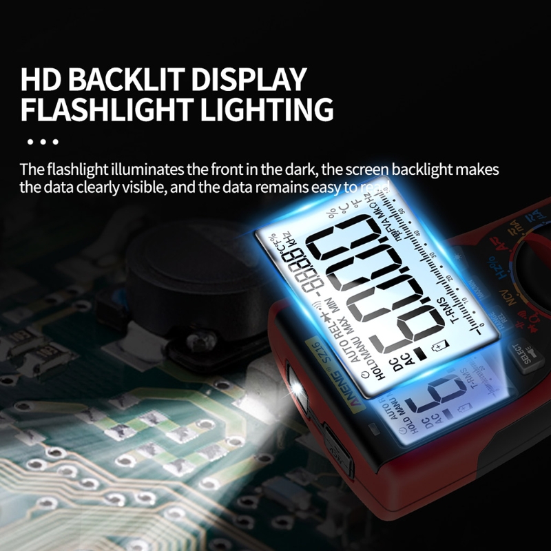 Multimeter Voltage Tester Measuring AC/DC Voltage Current Capacitance Resistance