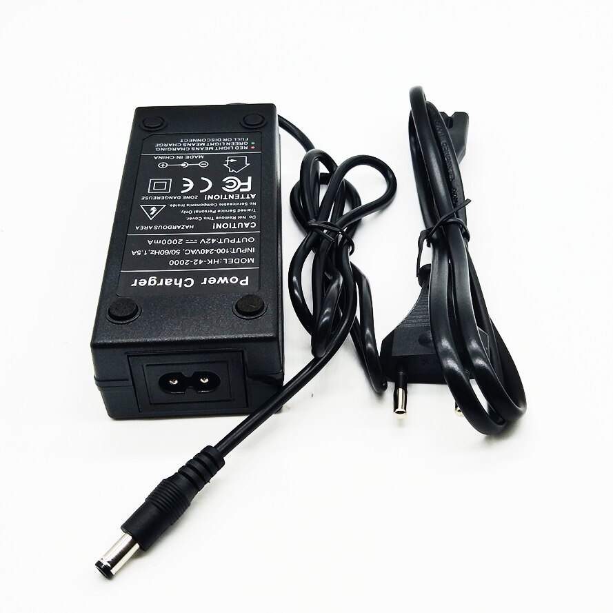 Hk Liitokala 36V 2A Acculader Uitgang 42V 2A Charger Input 100-240VAC Lithium Li-Poly Oplader voor 10Serie 36V