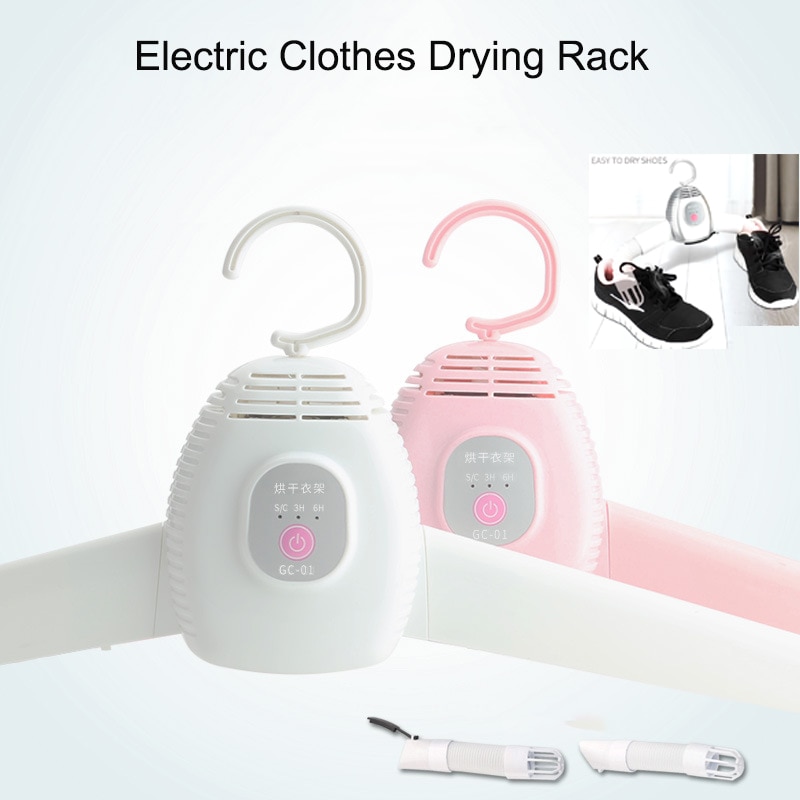 110v/220v bærbart elektrisk tøjstativ, der kan foldes sammen, elektrisk tøjsko, tørring af bøjler, tørretumbler