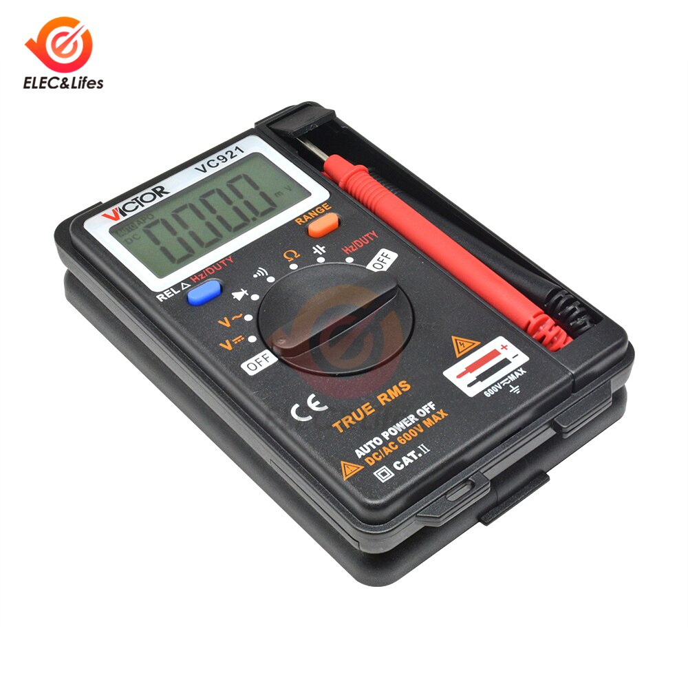 VC921 AC/DC Voltage Detector Digital Multimeter 4000 counts Auto