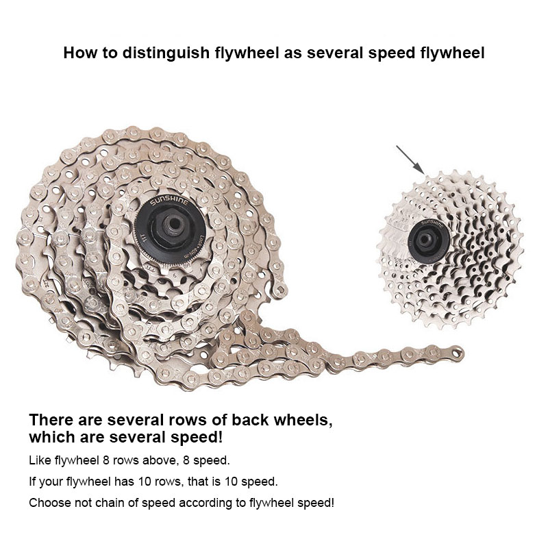 Mountain Bike Chain Riding Bicycle Variable Speed Chain 8/9/10/11 Speed Outdoor Bicycle Accessories Chain Parts TSLM1