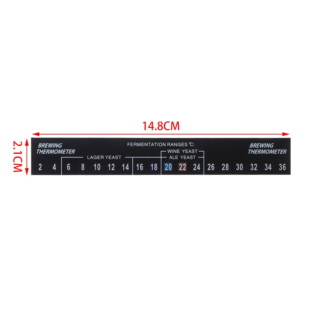 Fermentador Digital negro 2C a 36C, termómetro para pegatina de fermentación de cerveza, útil, herramienta de fermentación