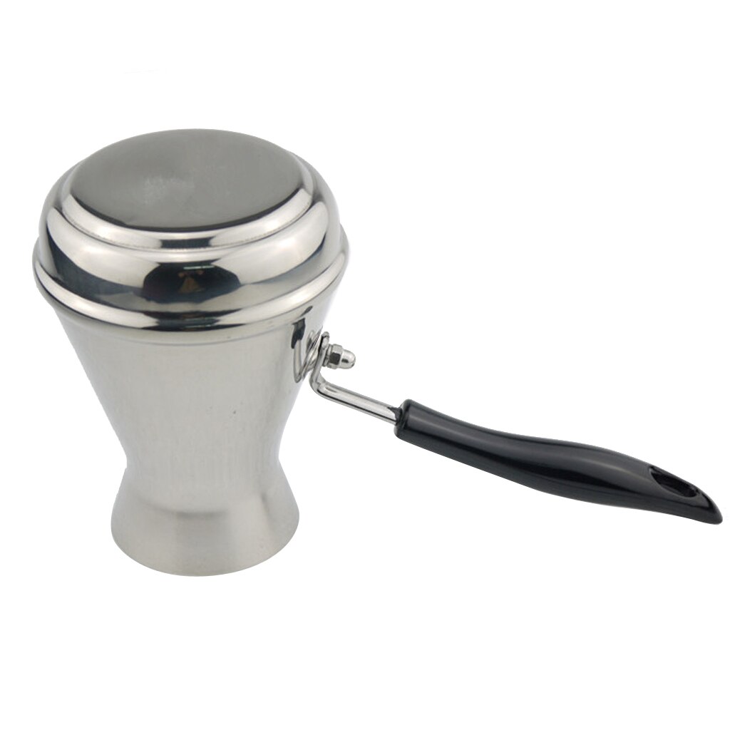 350ml de aço inoxidável cezve turco pote de café punho longo moka pote ibrik vintage jazzva briki manteiga derretimento pote de café utensílio