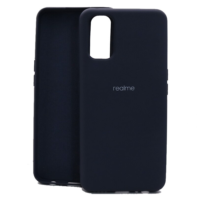 Stoßfeste schutzhülle aus flüssigsilikon für realme 7 Profi, passend für oppo realme 7 Profi, realme 7 und 7 Profi: Realme 7 Profi / Dunkelblau