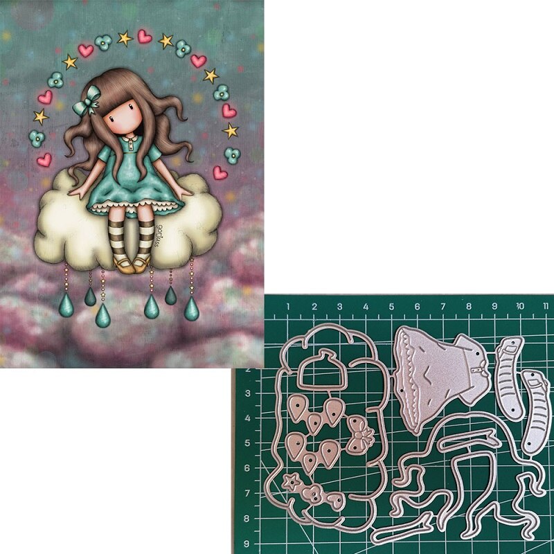 Craft Paper Dies Cut For Card Making Spain Girl Doll Diy Scrapbooking Dies Metal Embossing Nouveau Arrivage 30: 56