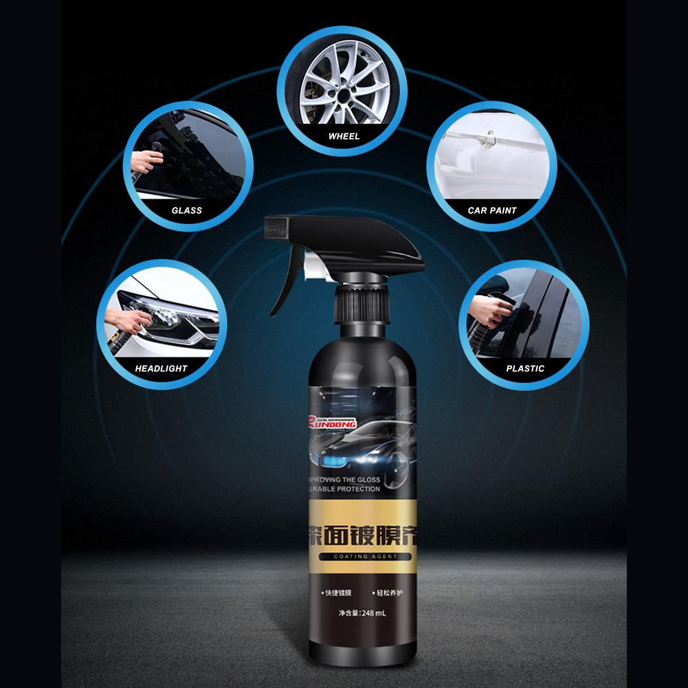 248ml bil coating super hydrofob flydende nano keramisk bil lak pleje flydende bil voks spray polysiloxan oxidation maling pleje