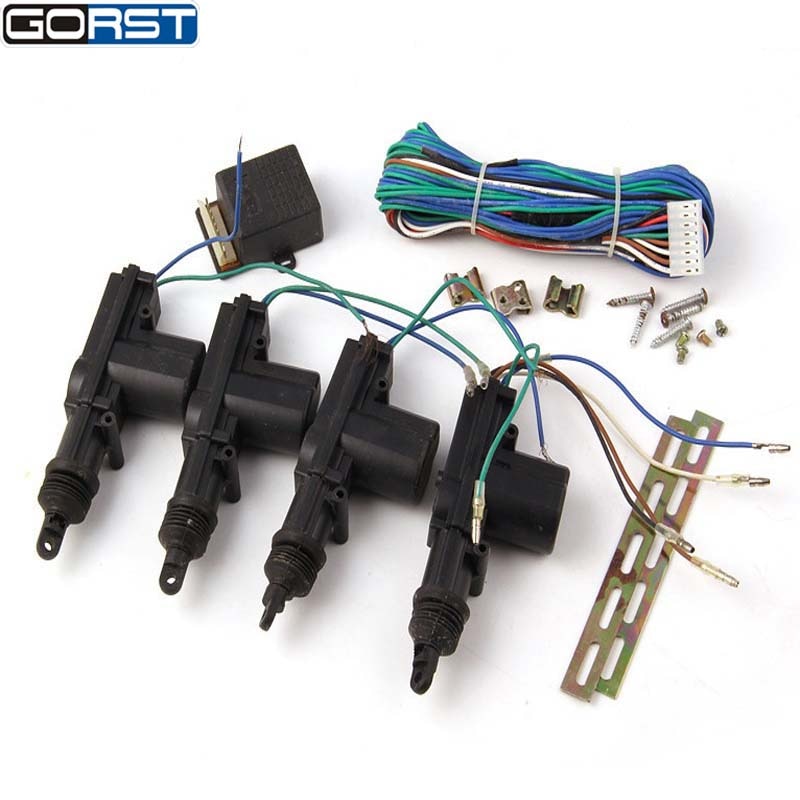 Sistema de bloqueo Central automático para coche, actuador de cerradura de puerta eléctrica de alta resistencia, Motor con Hardware, DC 12V, 2 cables, Universal, 4001