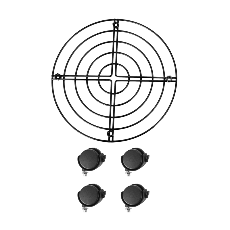 Support de Pot de fleurs en métal, chariot sur roues, outils de jardin intérieur et extérieur (2 pièces)