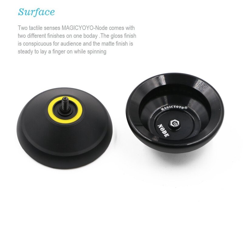 icyoyo Y01 Yoyos Node Pro Unresponsive Yo-Yos Alloy Yoyo (Black)