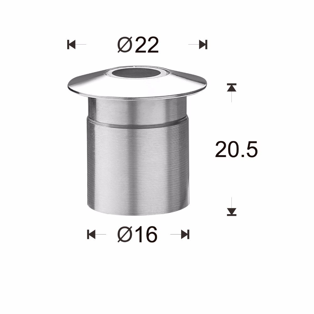 Verzonken 0.6 W LED Floor Light voor Tuin Buitenverlichting Waterdicht IP67 Ondergrondse Lamp F108