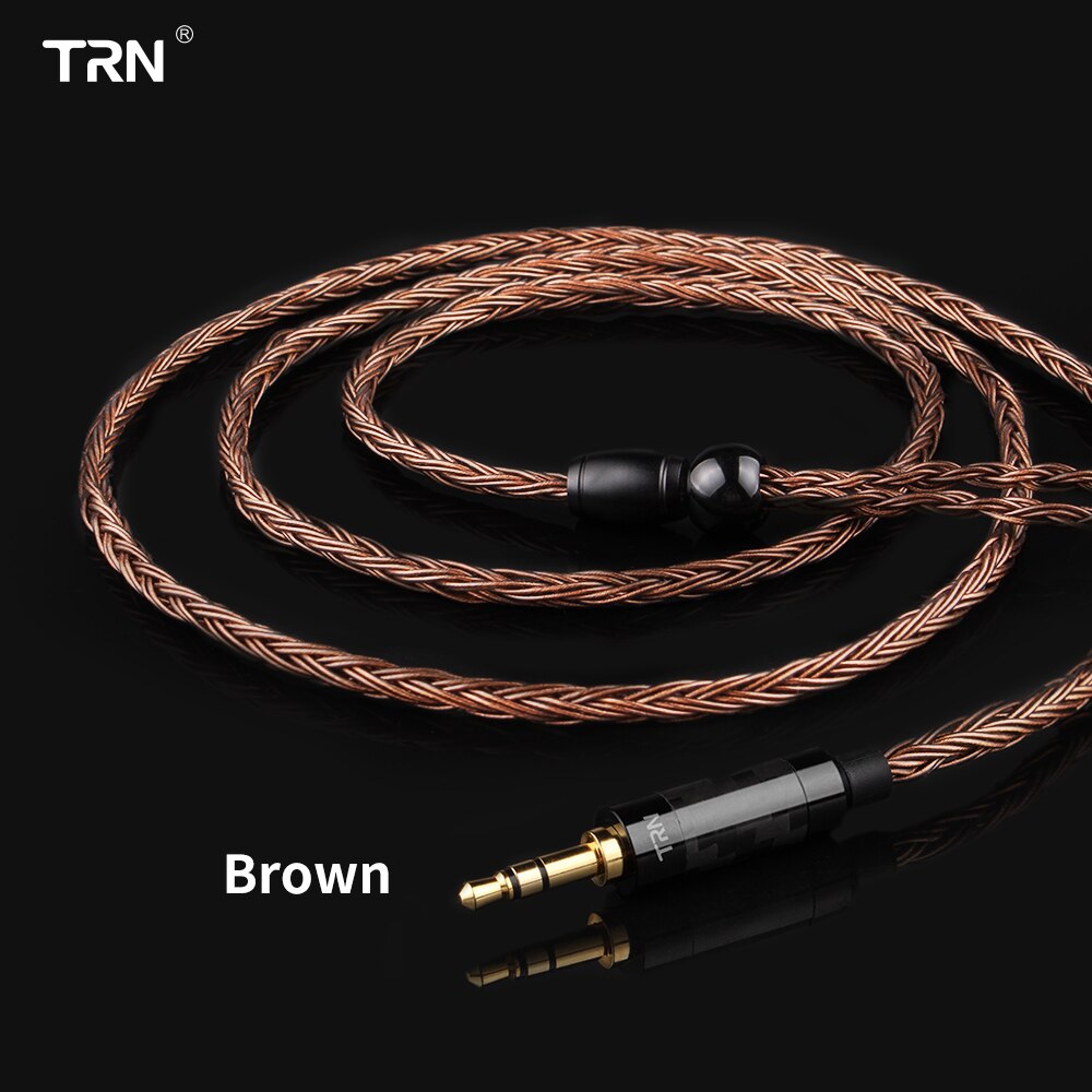 Trn  t2 upgrade 16 -aderige verzilverde kabel 3.5 2.5 0.75 0.78 mmcx-connectorkabel voor trn  v90 v80 x6 a10 zs10 as16- oortelefoon
