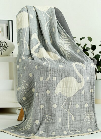 Soft 5-layers 100% Cotton Muslin Large Bath Towel Strong Water Absorption Towel - Luxurious Beach Towel Travel Use: Pattern A