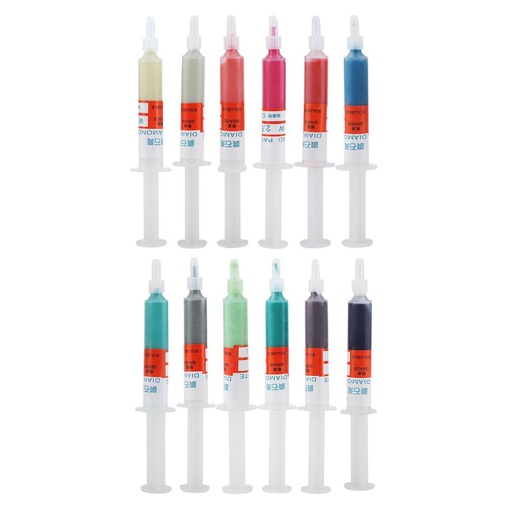5 pc/set Composto de Lapidação do Diamante Moagem Pasta De Polimento Grit W0.5-W40 320 ~ 10000 para Jade Relógio Watche Jóia Óleo Solúvel