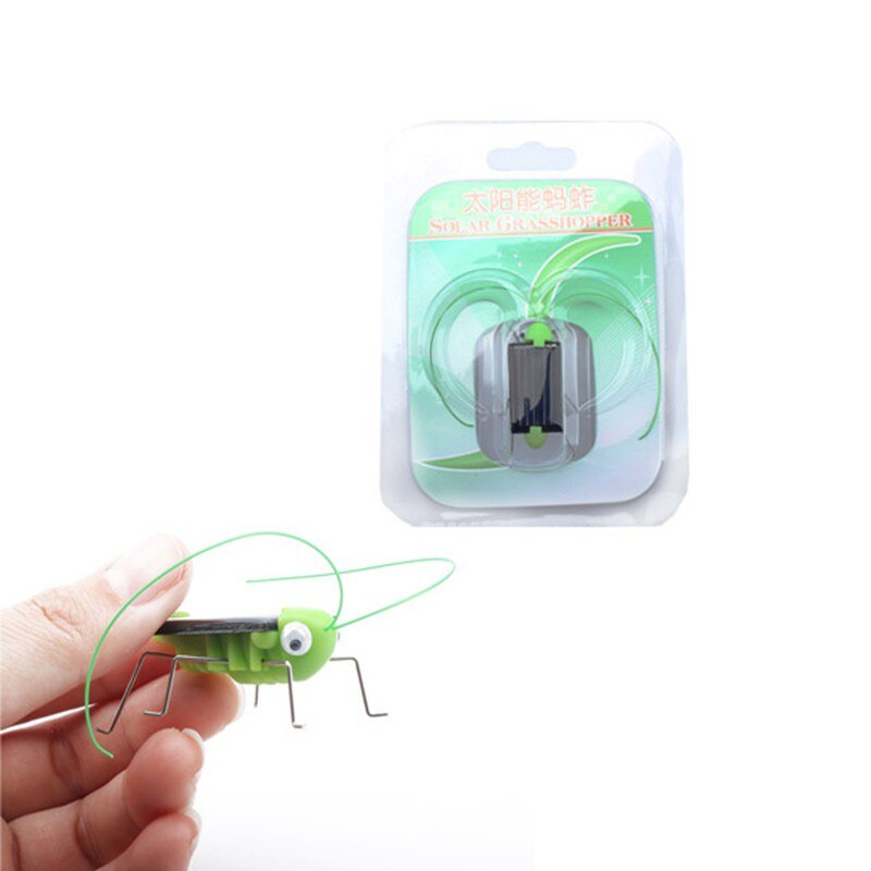 Solar Power Toy Energie Crazy Grasshopper Cricket Kit Kerstcadeau Speelgoed 4*1.8Cm M