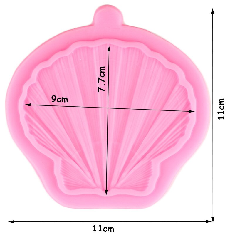 Clamshell Cupcake Topper Silicone Mold Party Cake Border Fondant Cake Decorating Tools Candy Resin Clay Chocolate Gumpaste Molds