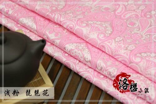 Brokad jacquard siden tyg kostym kinesiska kläder klänning kimono kläder tyger pipa blomma