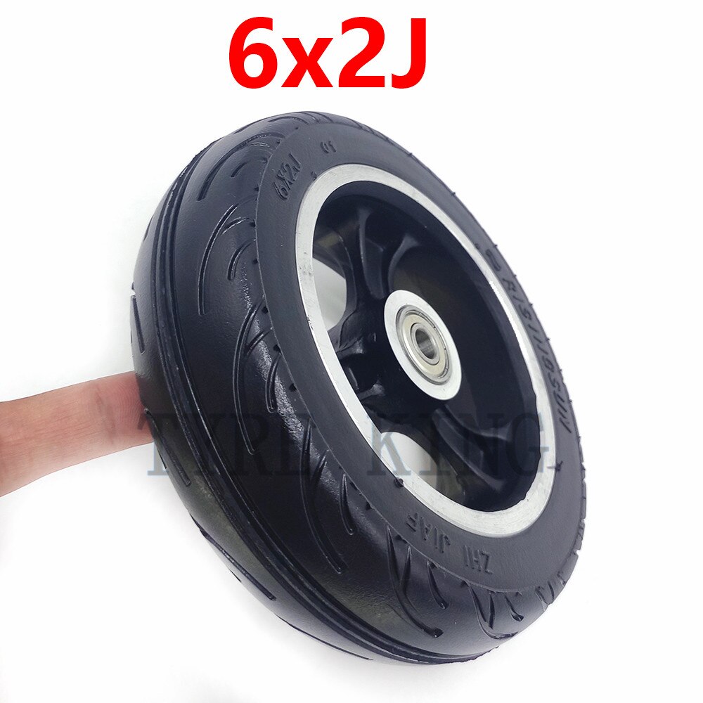 Pneu contínuo 6x2 da roda da prova de explosão 6 Polegada e aro contínuos da liga para a roda rápida f0, jackhot, scooter da fibra do carbono de nes