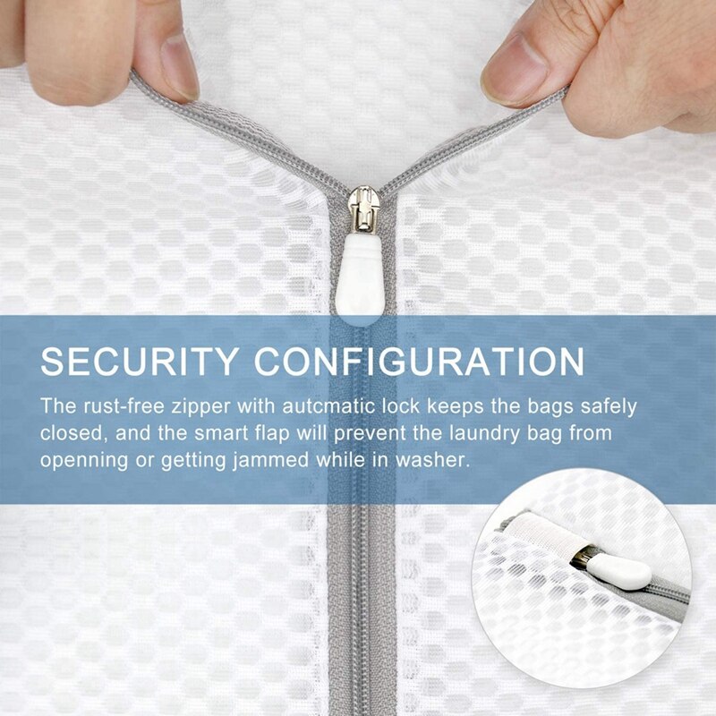 5Pcs Duurzaam Honingraat Mesh Waszakken Voor Fijne, Zware Netto Stof Herbruikbare Waszak, reizen Opbergtas