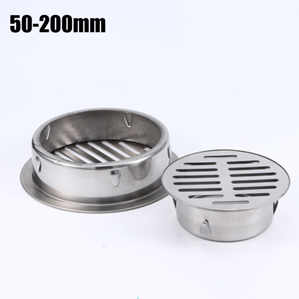 Floor Drain Cover Anti-Blocking Floor Drain Outdoor Plane Insertion Floor Drain 304 Stainless Steel Durable Balcony Roof Round: 200mm